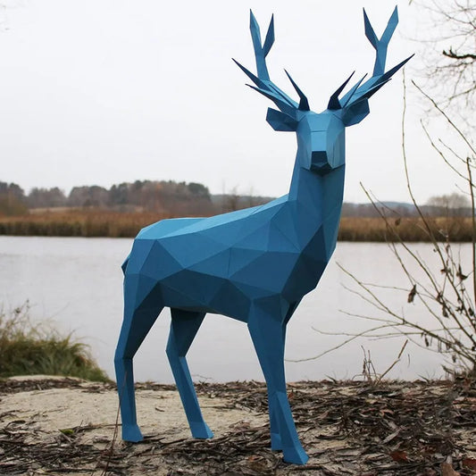 64cm Origami 3D Paper Deer Sculpture to Assemble DIY 